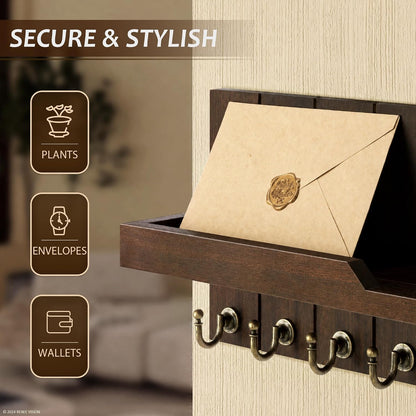 Acacia Wood Key Holder