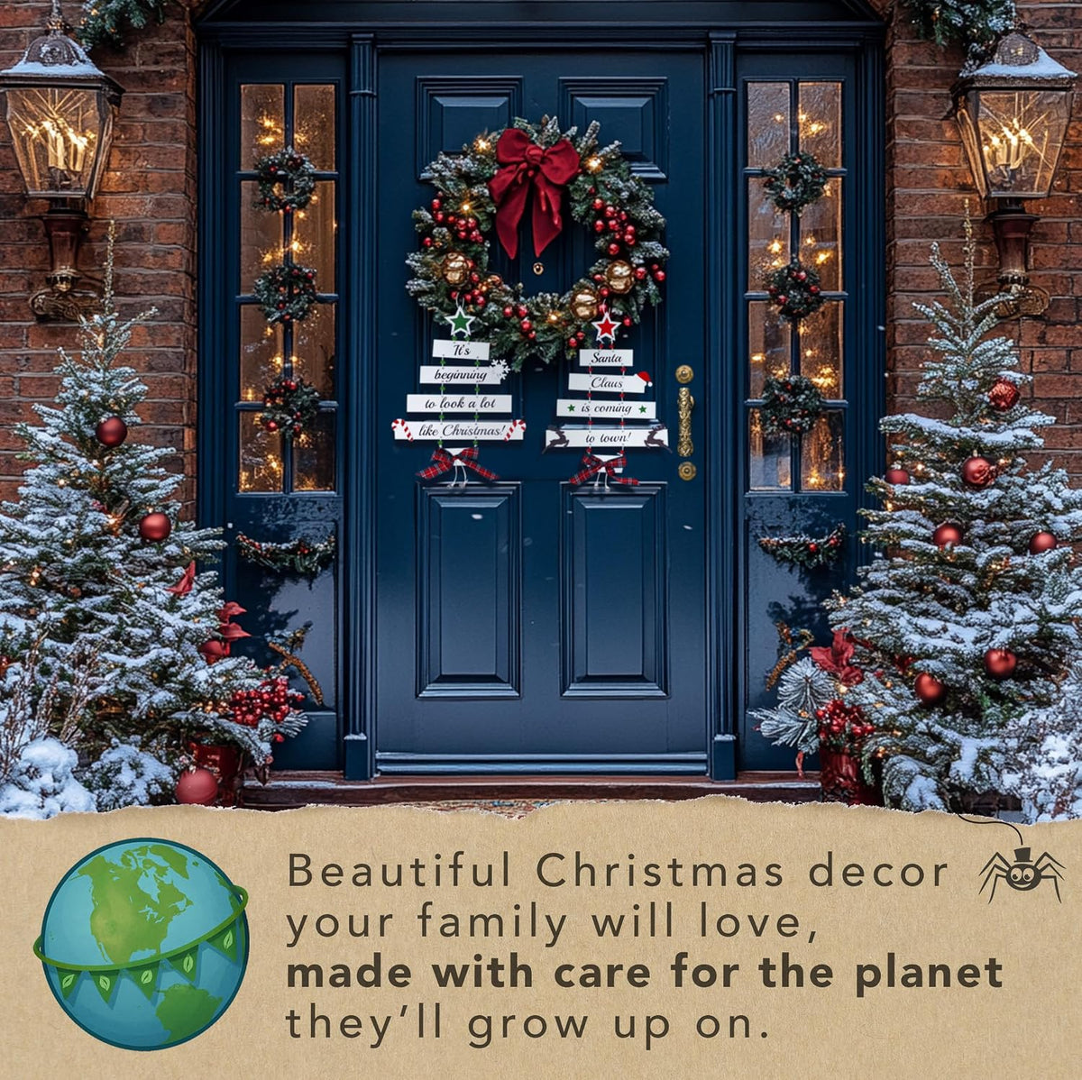 Wooden Hanging Christmas Wall/Door Decor