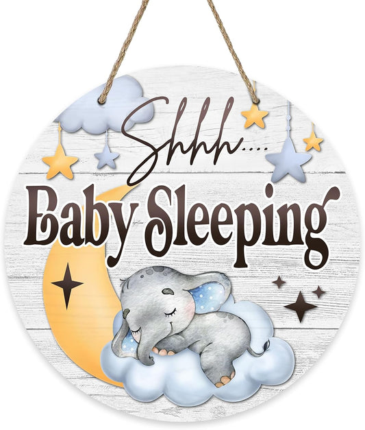 Shhh Baby Sleeping Door Sign