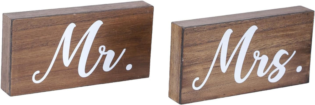 Rustic Mr and Mrs Sweetheart Table Sign