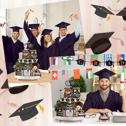 Graduation Tiered Tray Decor, 27Pc Set