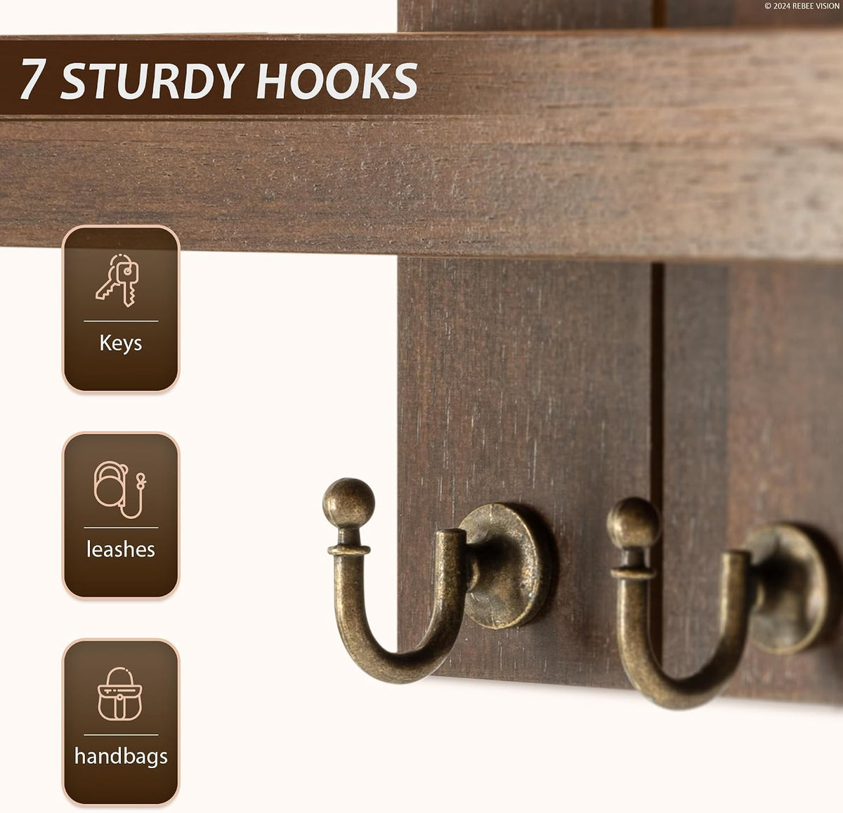 Acacia Wood Key Holder