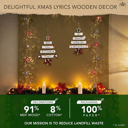Wooden Hanging Christmas Wall/Door Decor